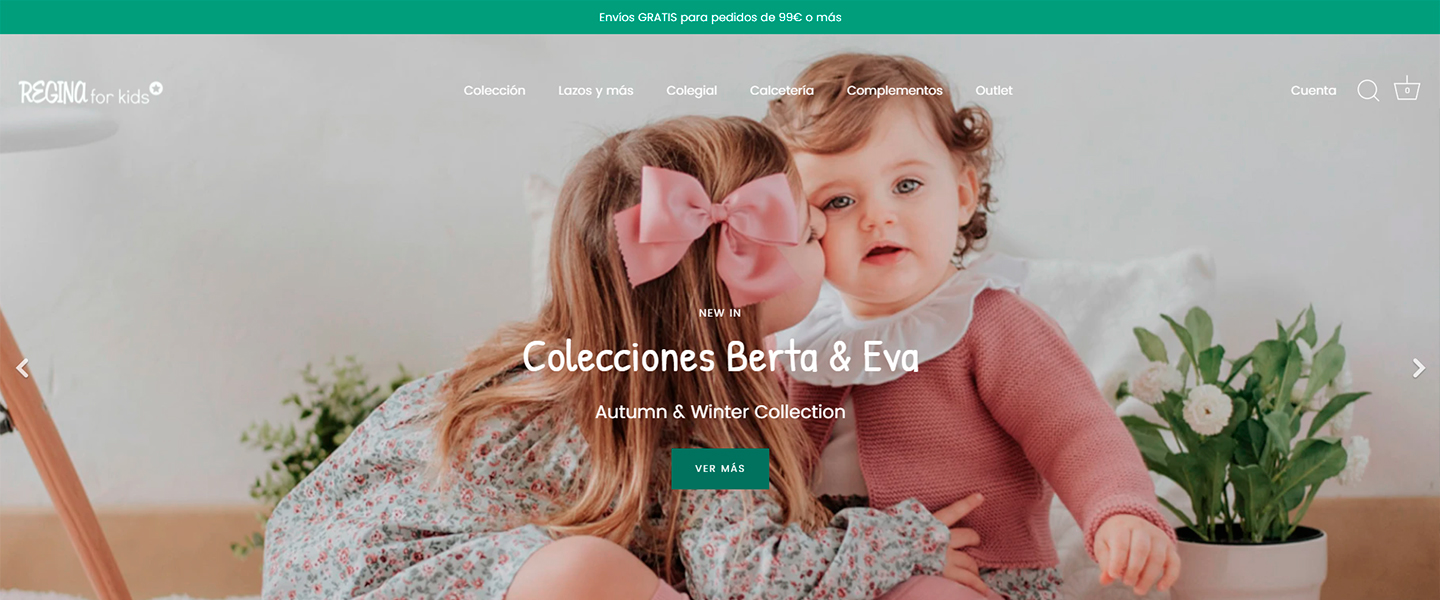 Regina For Kids ERP Facturación Web Retail Shopify